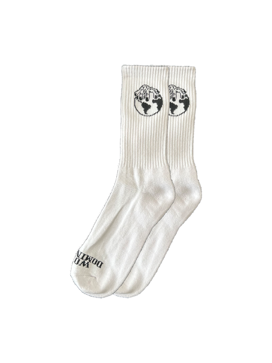 PLAIN JANE SOCKS [WHITE]